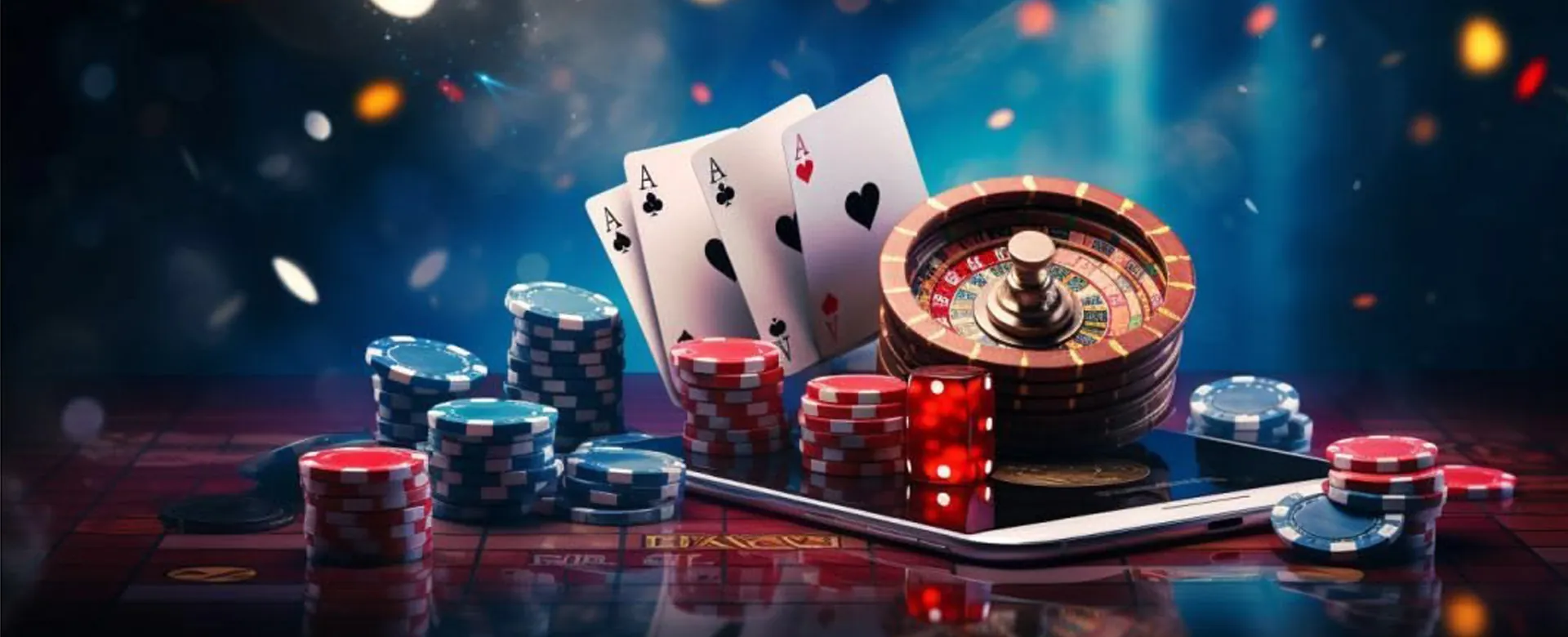 Dynamic background of online casino games and slots